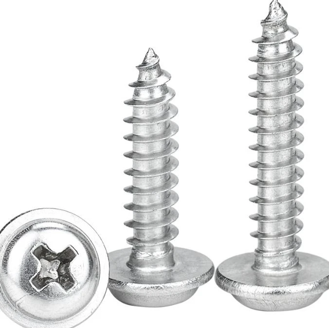 Stainless Steel Truss Head Self Tapping Screws Blue Zinc Plated high quality
